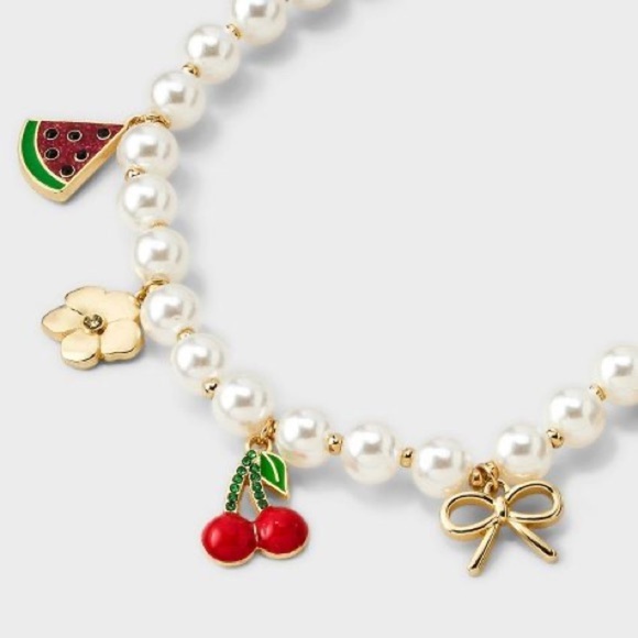 SUGARFIX by BaubleBar Farmer's Market Charm Pendant Necklace - Multicolor - NWT - Picture 3 of 7